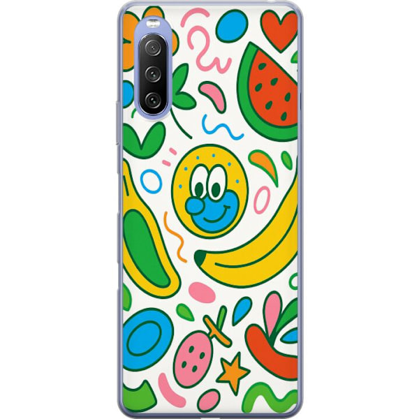 Sony Xperia 10 III Lite Genomskinligt Skal Butterfly Veil