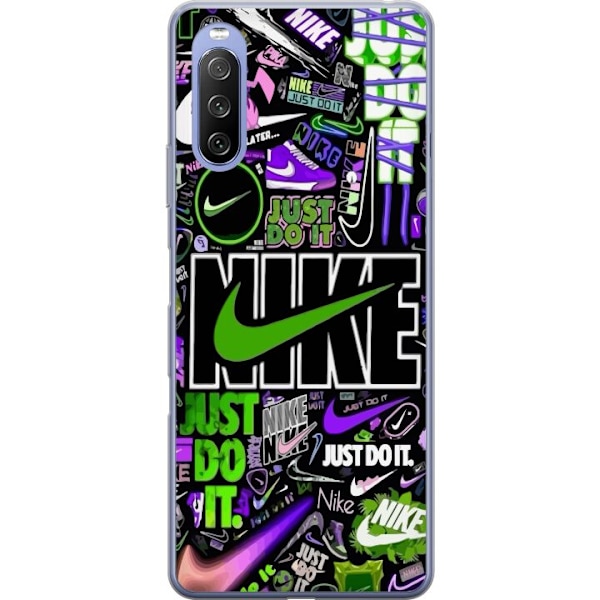 Sony Xperia 10 III Lite Läpinäkyvä kuori Nike