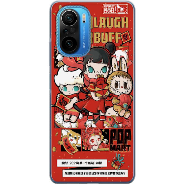 Xiaomi Poco F3 Gjennomsiktig deksel Pop Mart buff