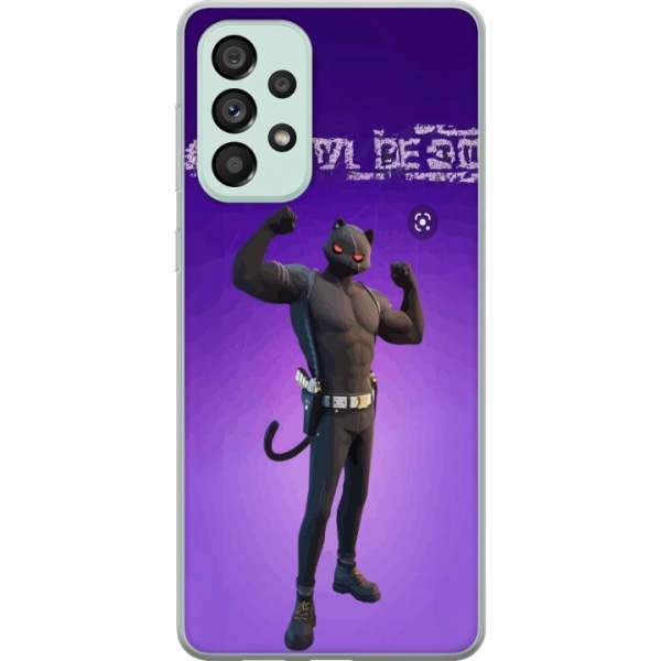 Samsung Galaxy A73 5G Gennemsigtig cover Fortnite - Meowscles