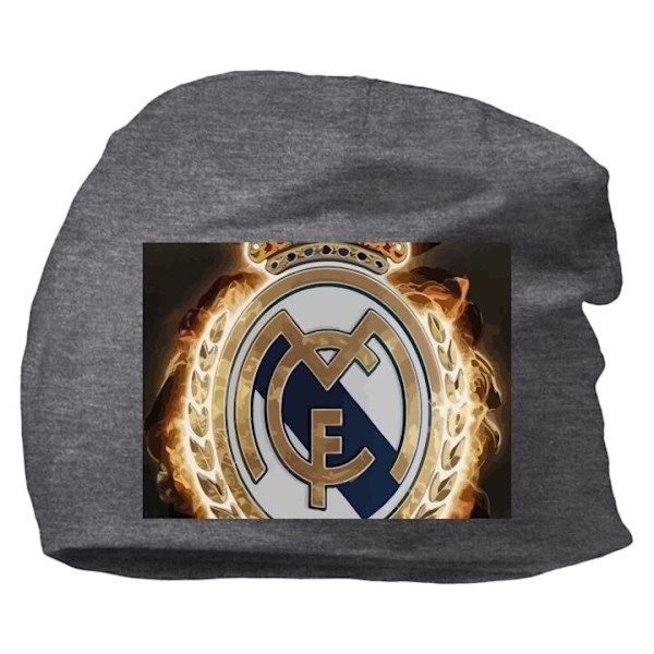 Hue til Voksen | Varm Beanie i Blødt Materiale Real Madrid Mørkegrå one size