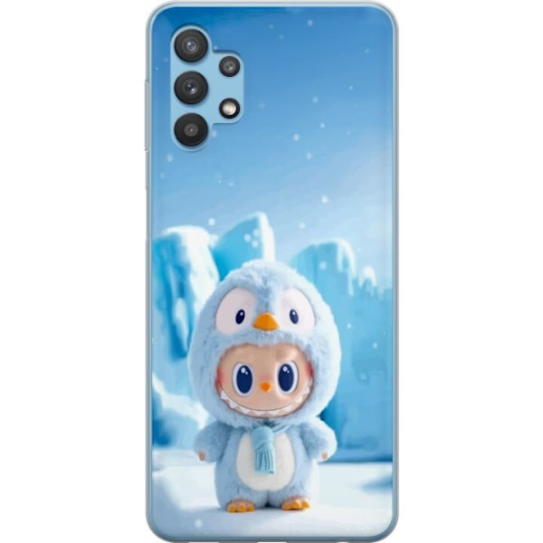 Samsung Galaxy A32 5G Läpinäkyvä kuori musta ritari fortnit