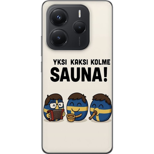 Xiaomi Redmi Note 14 Läpinäkyvä kuori Festivaali Kaj Bara B