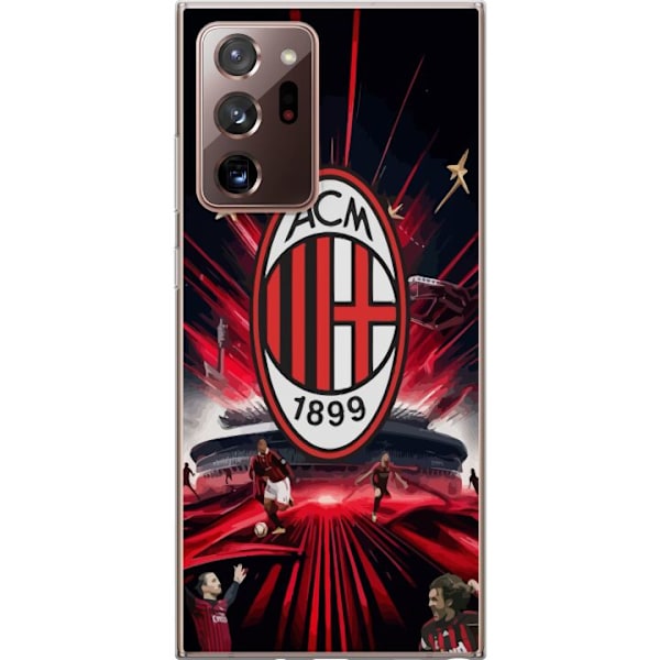 Samsung Galaxy Note20 Ultra Läpinäkyvä kuori AC Milan