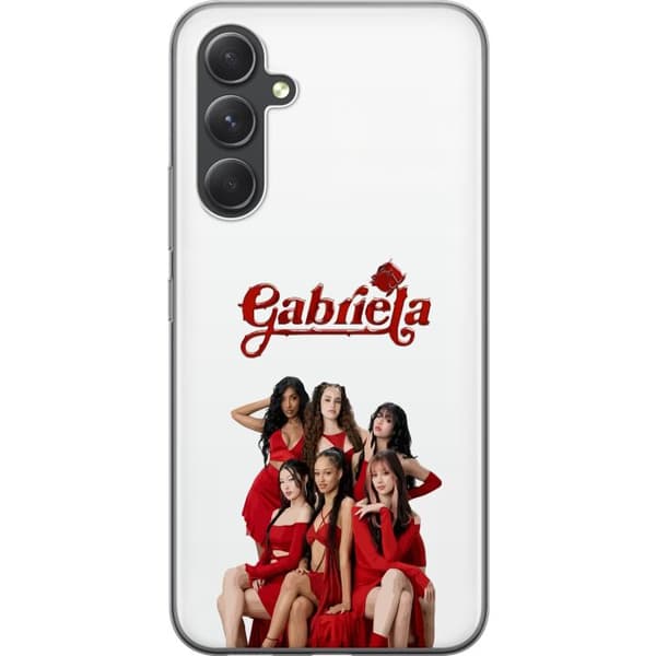Kompatibelt Mobildeksel til Samsung Galaxy A55 KATSEYE Gabriela rød