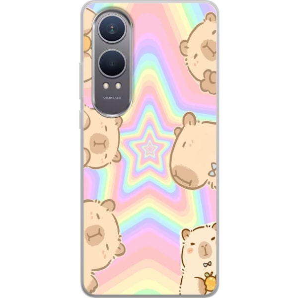 OnePlus Nord CE4 Lite Genomskinligt Skal Kawaii Capybara Galaxy Söt Anime Djur Rymdmotiv Kawaii Trend Present TikTok Design