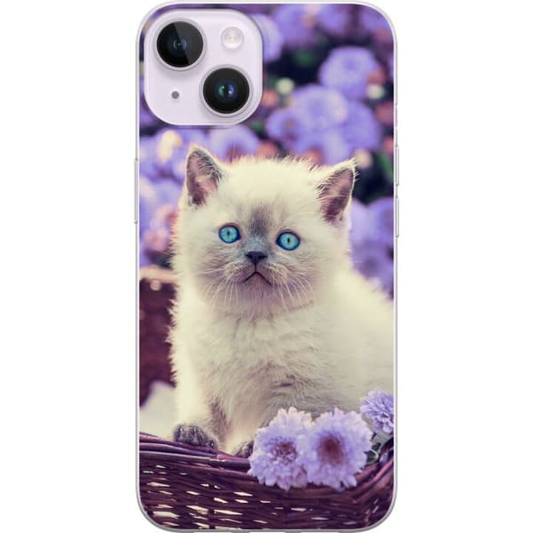 Kompatibelt Mobildeksel til Apple iPhone 14 Katt