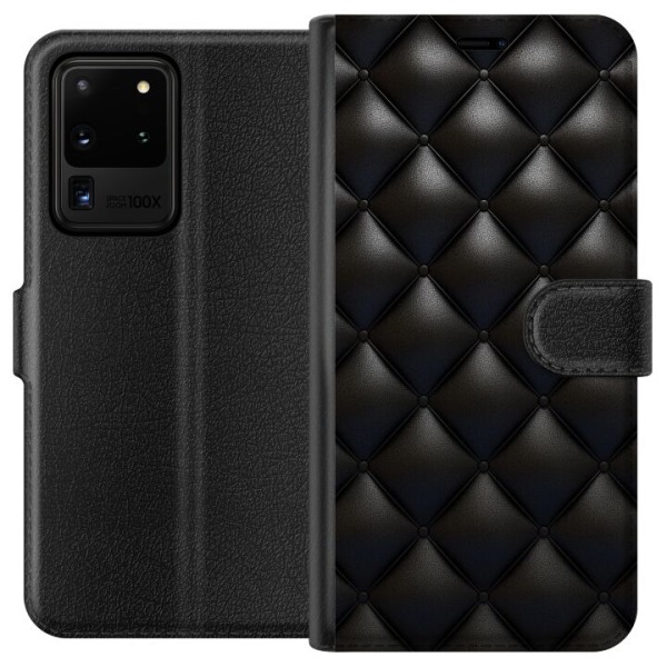 Samsung Galaxy S20 Ultra Plånboksfodral Leather Black