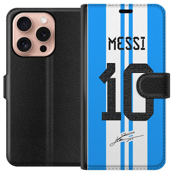 Apple iPhone 16 Pro Lompakkokotelo Lionel Messi (Argentina)