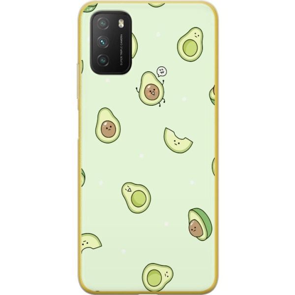 Xiaomi Poco M3  Gennemsigtig cover Glad Avocado