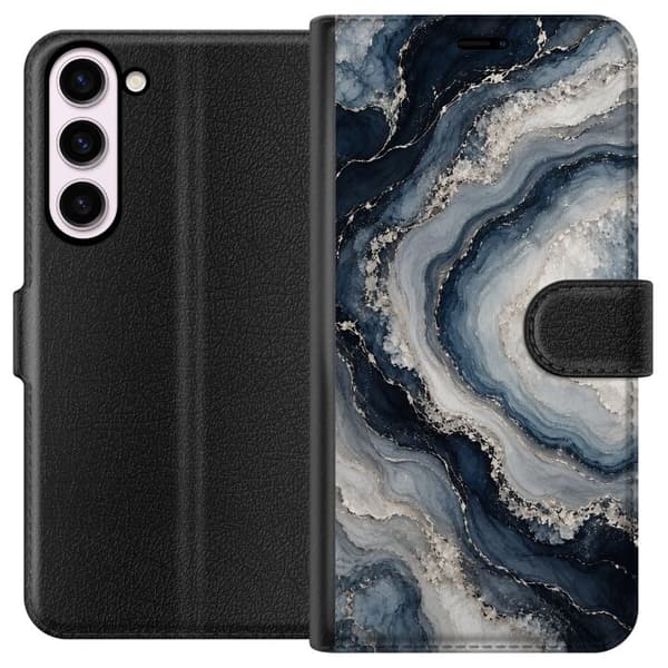 Kompatibelt Plånboksfodral till Samsung Galaxy S23+ Nattagat blå