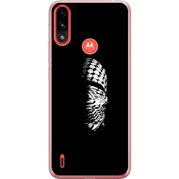 Motorola Moto E7 Power Läpinäkyvä kuori Keffiyeh-kuviointi