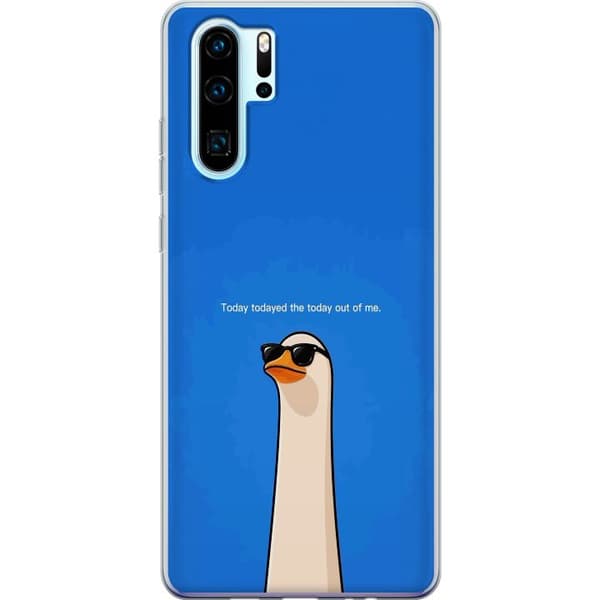 Kompatibelt Mobilskal till Huawei P30 Pro Today Todayed med cool gås blå