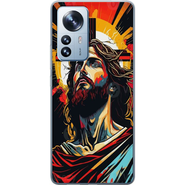 Xiaomi 12 Pro Läpinäkyvä kuori Jeesus ja Kortti - uskonnollinen motiivi syvällä symboliikalla
