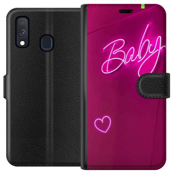 Samsung Galaxy A40 Plånboksfodral Baby Heart