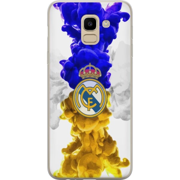 Samsung Galaxy J6 Genomskinligt Skal Real Madrid Färger