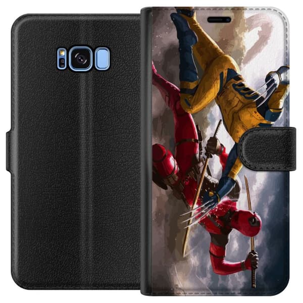 Kompatibelt Plånboksfodral till Samsung Galaxy S8 Wolverine Deadpool