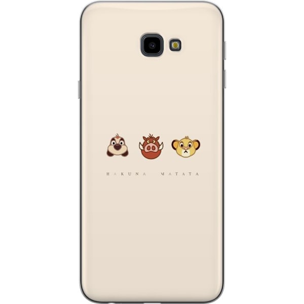 Samsung Galaxy J4+ Gennemsigtig cover Hakuna matata