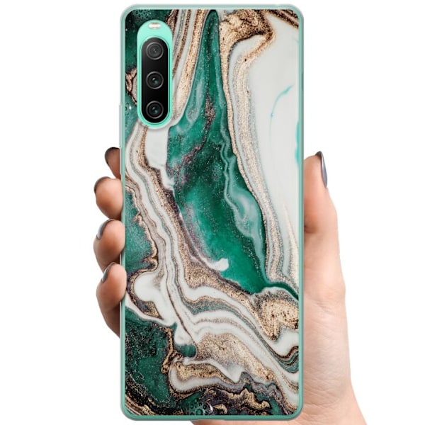 Sony Xperia 10 IV TPU Mobilcover Grøn