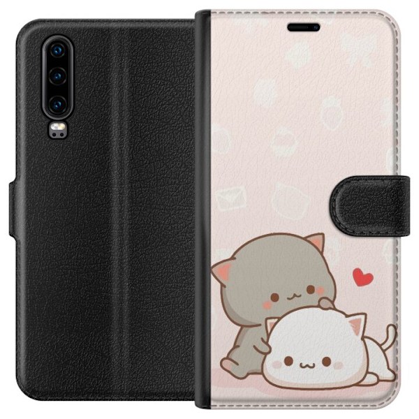Huawei P30 Lompakkokotelo Kawaii