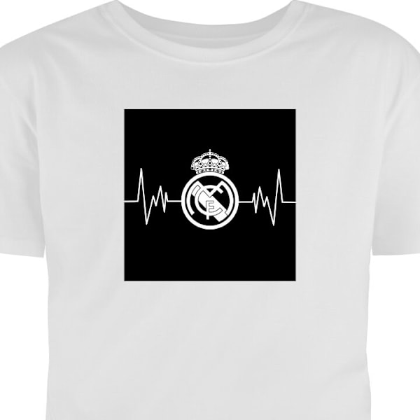 Børne T-shirt | Behagelig T-shirt til Børn Real Madrid CF hvid 3-4 År