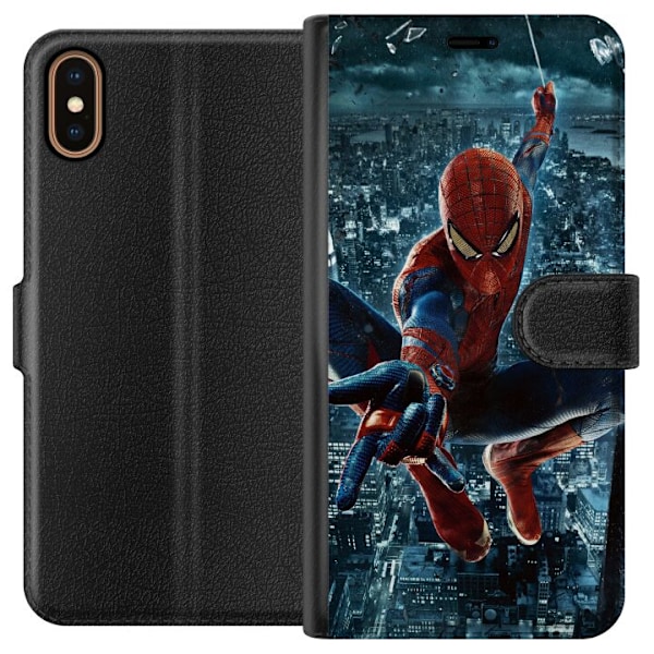 Apple iPhone X Tegnebogsetui Spiderman