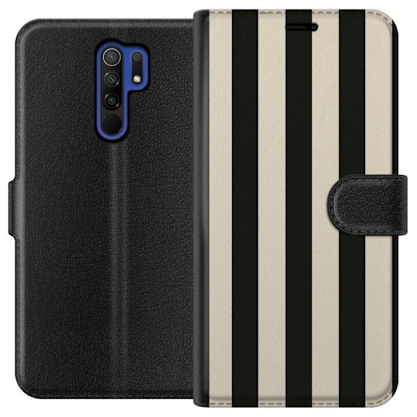 Xiaomi Redmi 9 Plånboksfodral Line Flow