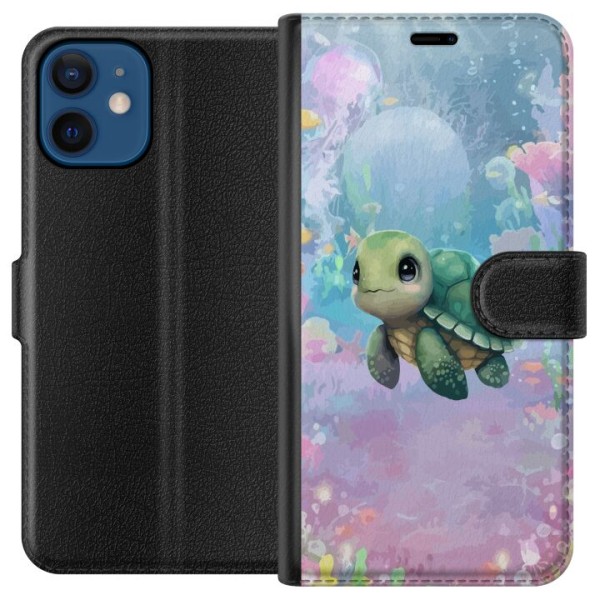 Apple iPhone 12  Plånboksfodral Sköldpadda