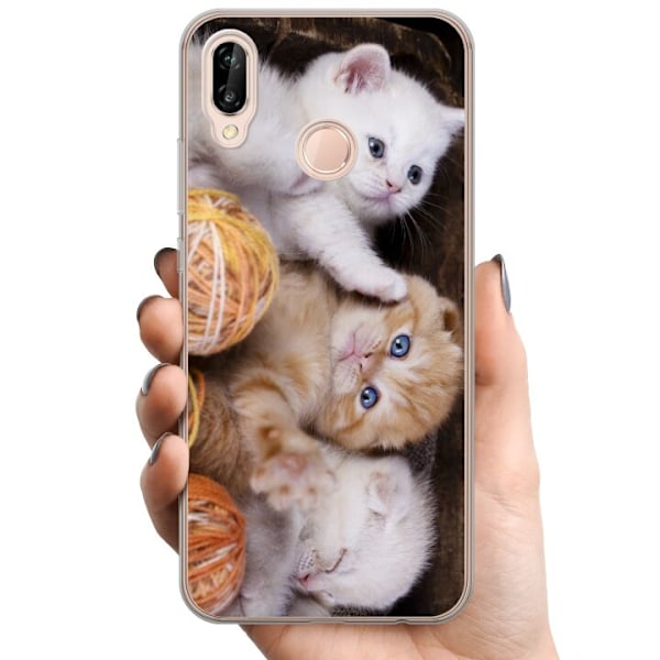Huawei P20 lite TPU Mobildeksel Katter