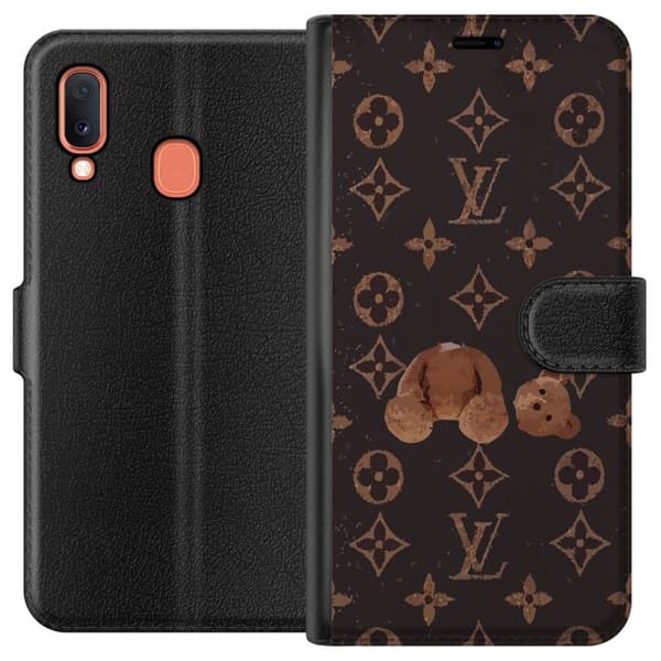 Kompatibelt Plånboksfodral till Samsung Galaxy A20e Louis V Teddy Bear