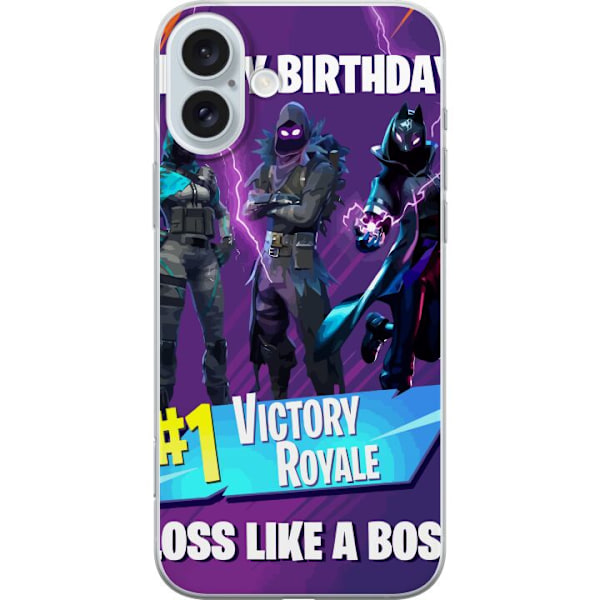 Apple iPhone 16 Plus Läpinäkyvä kuori Fortnite