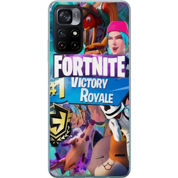 Xiaomi Poco M4 Pro 5G Läpinäkyvä kuori Fortnite