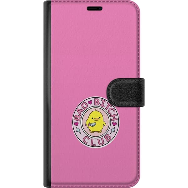 Kompatibel Tegnebogsetui til Apple iPhone X Bad Bitch Club pink