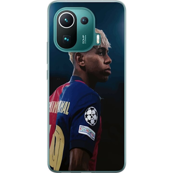 Xiaomi Mi 11 Pro Läpinäkyvä kuori Lamine Yamal - Barcelonan