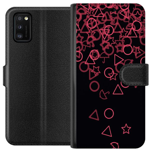 Samsung Galaxy A41 Tegnebogsetui Squid Game Ikoner Serie Design Populært TV Spil Ikoner Grafisk Motiv Asiatisk Trend Dramaserie
