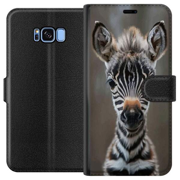 Samsung Galaxy S8 Tegnebogsetui Giraf Dyretema Afrika Natur Grafisk Motiv Savanne Vilde Dyr Populær Vægkunst Eksotisk Tema