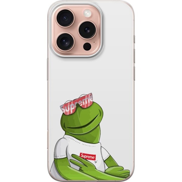 Apple iPhone 16 Pro Gennemsigtig cover Kermit SUP