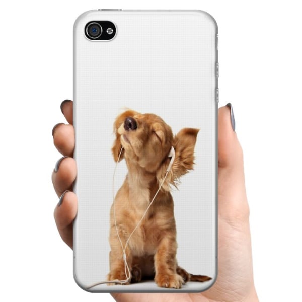 Apple iPhone 4 TPU Matkapuhelimen kuori Koira