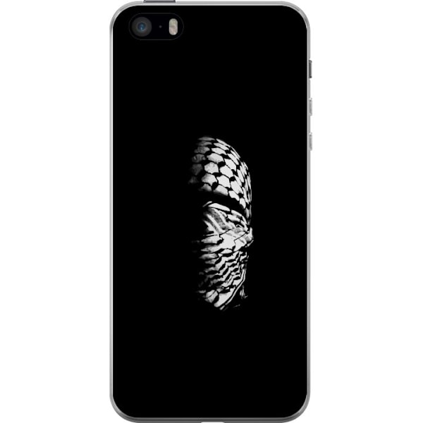 Apple iPhone 5s Genomskinligt Skal Keffiyeh-mönster – klassisk svartvit palestinasjal med kulturell tyngd