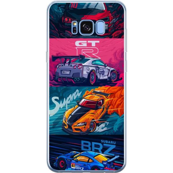 Samsung Galaxy S8+ Läpinäkyvä kuori Subaru Racing