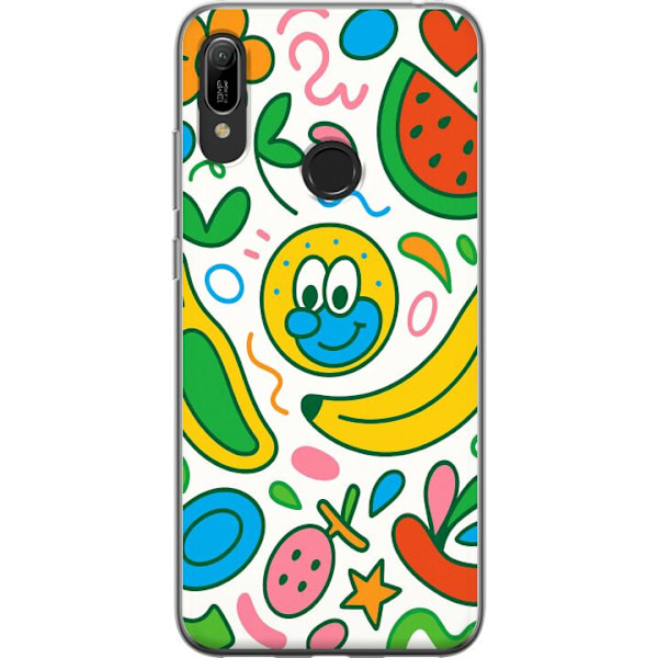 Huawei Y6 (2019) Gjennomsiktig deksel Sommerfuglslør