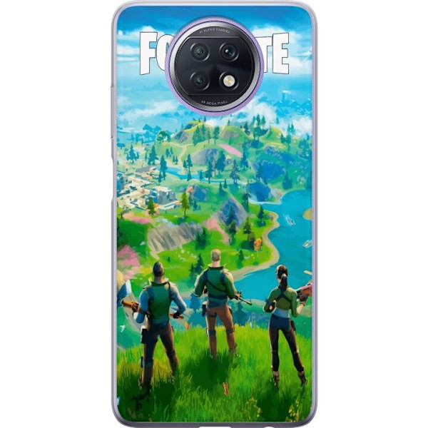 Xiaomi Redmi Note 9T Läpinäkyvä kuori Fortnite