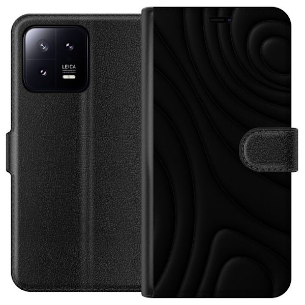 Xiaomi 13 Tegnebogsetui Sorte Bølger