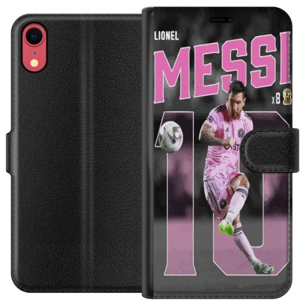 Apple iPhone XR Plånboksfodral Lionel Messi - Rosa