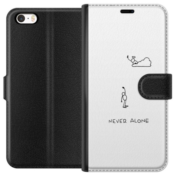 Apple iPhone SE (2016) Lompakkokotelo Ei koskaan yksin
