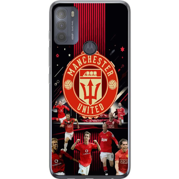 Motorola Moto G50 Gennemsigtig cover Manchester United F.C.