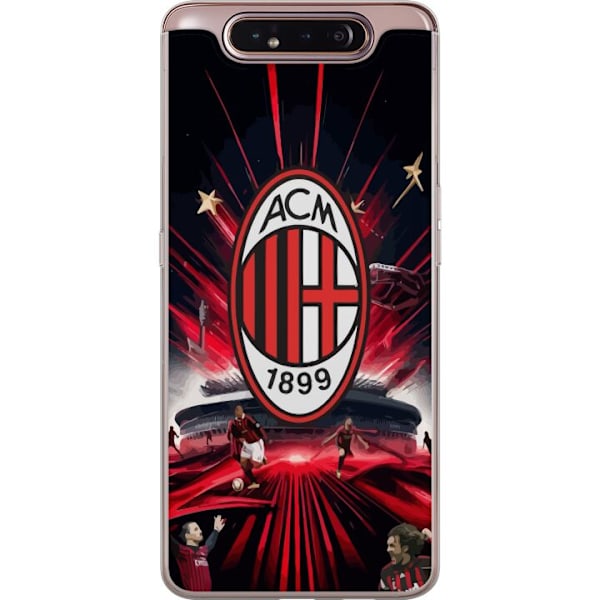 Samsung Galaxy A80 Läpinäkyvä kuori AC Milan