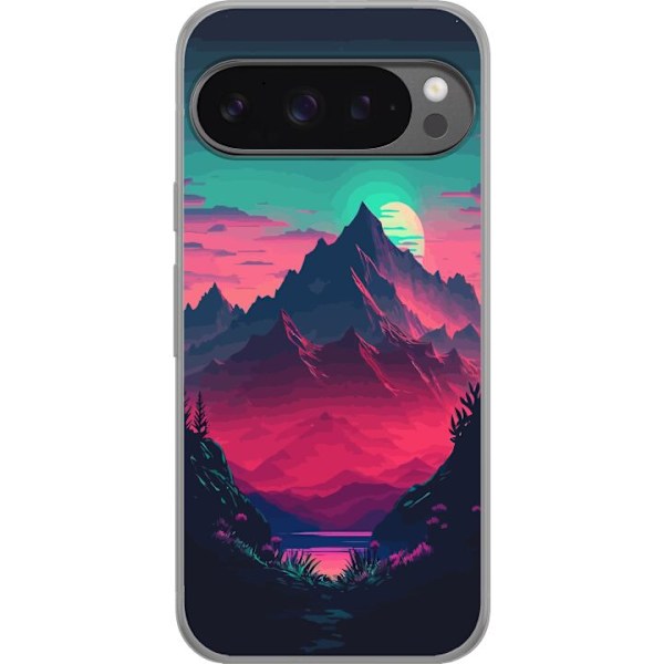 Google Pixel 9 Pro XL Gennemsigtig cover Bjerg