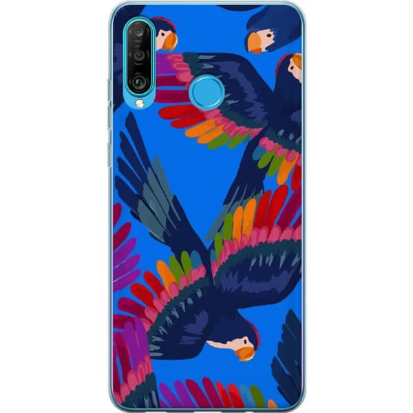 Yhteensopiva Puhelinkuori Huawei P30 lite Linnut