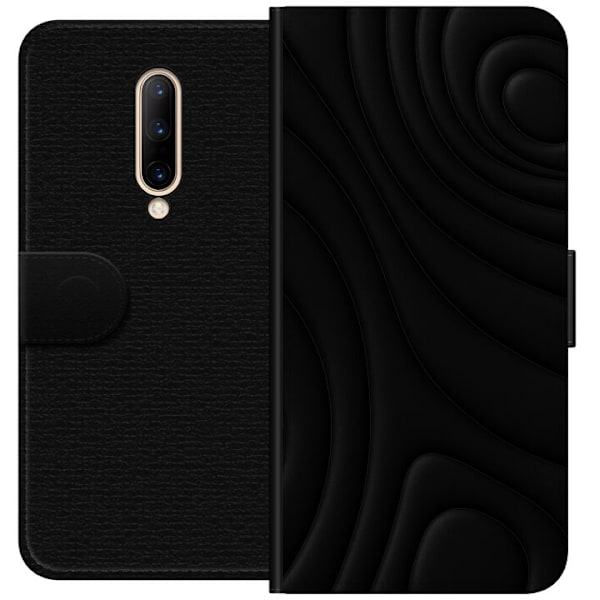 OnePlus 7 Pro Tegnebogsetui Sorte Bølger